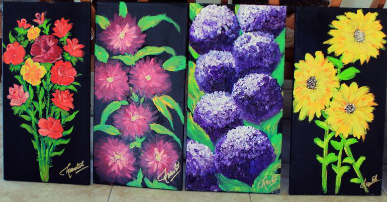 Original Floral Painting by Creatiive Art