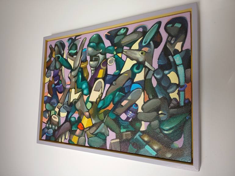 Original Abstract Expressionism Abstract Painting by Wout Ruigrok