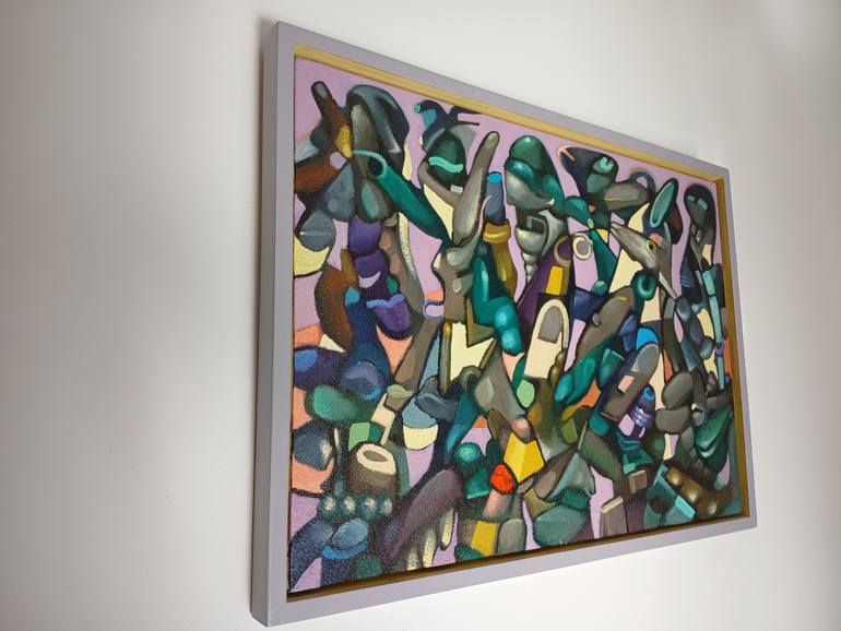 Original Abstract Expressionism Abstract Painting by Wout Ruigrok