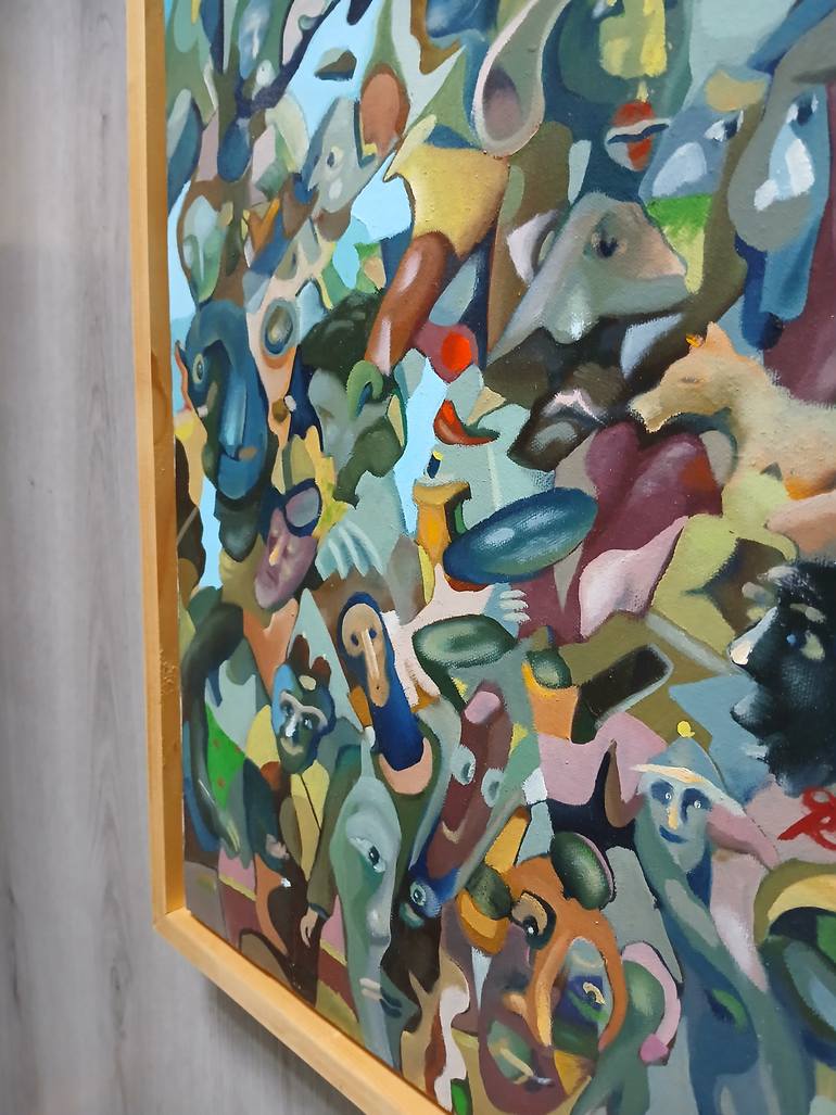 Original Abstract Expressionism Abstract Painting by Wout Ruigrok