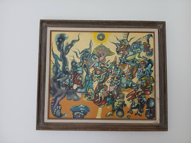 Original Abstract Expressionism Abstract Painting by Wout Ruigrok