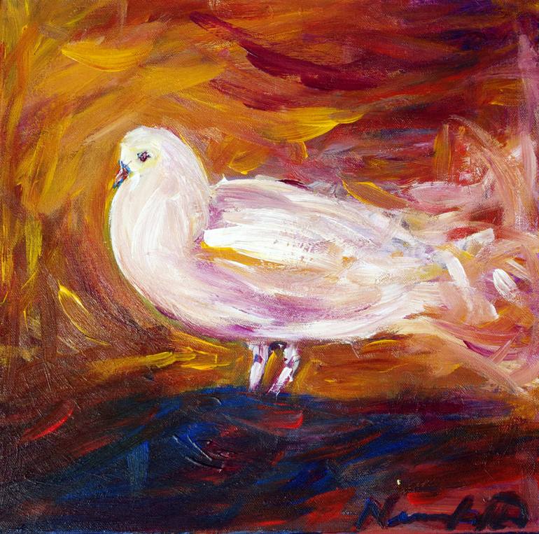 The Dove Painting by Nikolaos Giannakakis | Saatchi Art