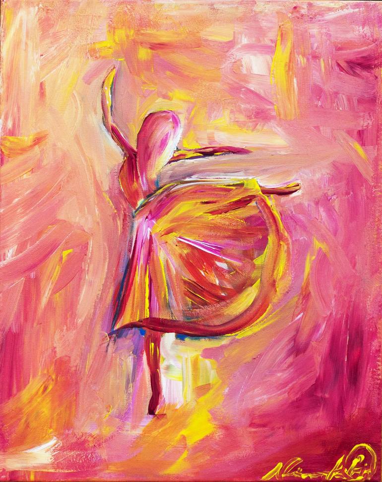 Spirited Dancer Painting by Nikolaos Giannakakis | Saatchi Art