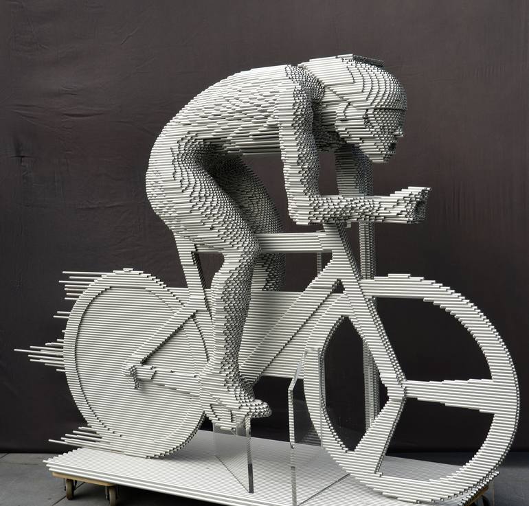 Original Bicycle Sculpture by Cor Brand