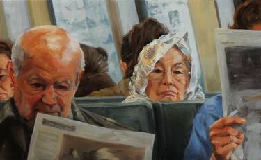 Original Realism People Paintings by Ned Axthelm