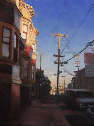 Original Realism Cities Paintings by Ned Axthelm