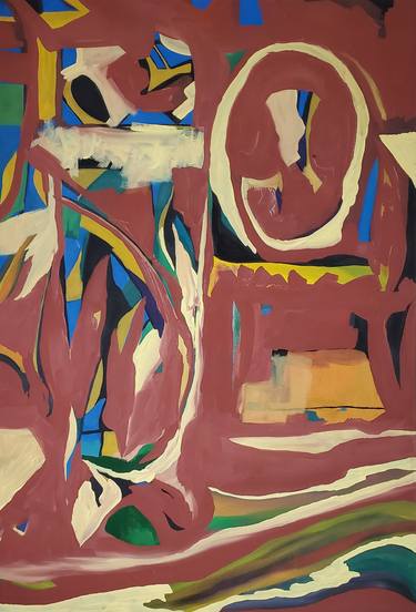 Original Abstract Expressionism Abstract Painting by Rebecca Hodel