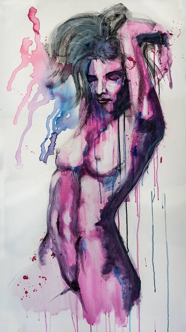 Original Nude Painting by Juan Elias