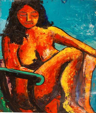 Original Figurative Nude Paintings by Giorgio Soldatini