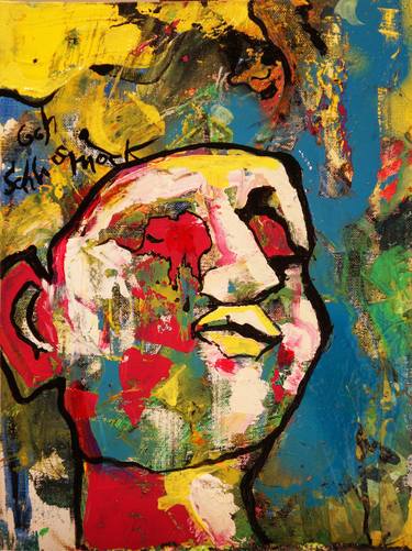 Original Expressionism Men Paintings by Giorgio Soldatini