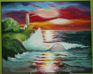 Original Seascape Painting by Zuzana Bacúšanová