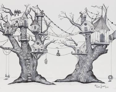 Print of Architecture Drawings by Tina Gunn