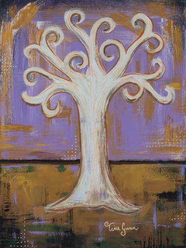 Print of Abstract Tree Paintings by Tina Gunn