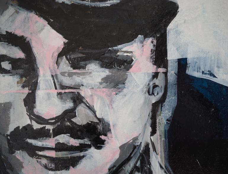 Original Conceptual Men Painting by Wilma Van Rooijen