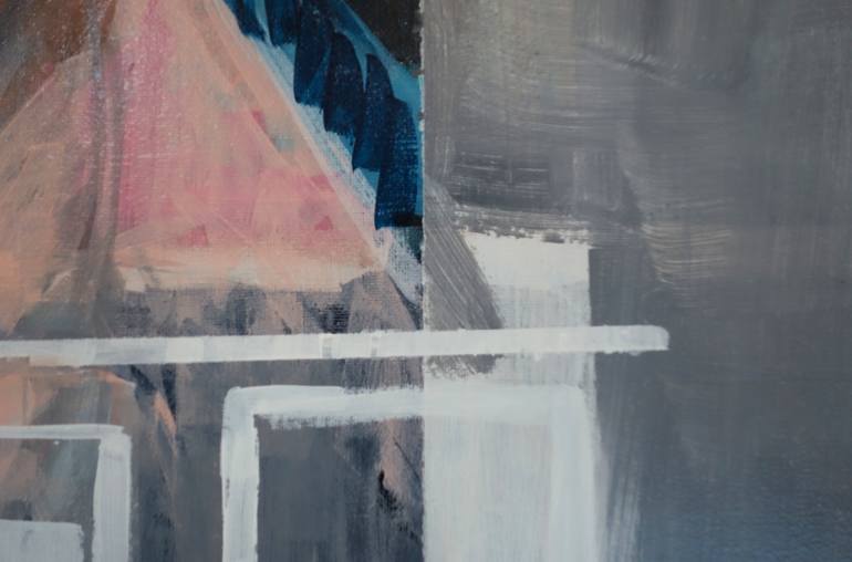 Original Abstract Expressionism People Painting by Wilma Van Rooijen