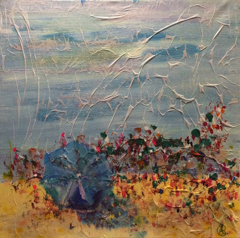 Blue Umbrella Painting by Jacqueline M Byrne Saatchi Art