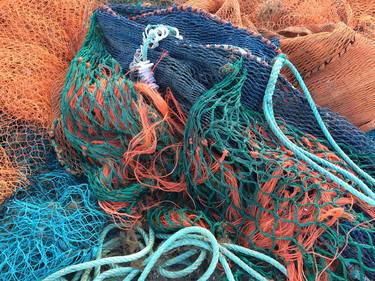 Fishing Harbour ropes, nets and pots. thumb