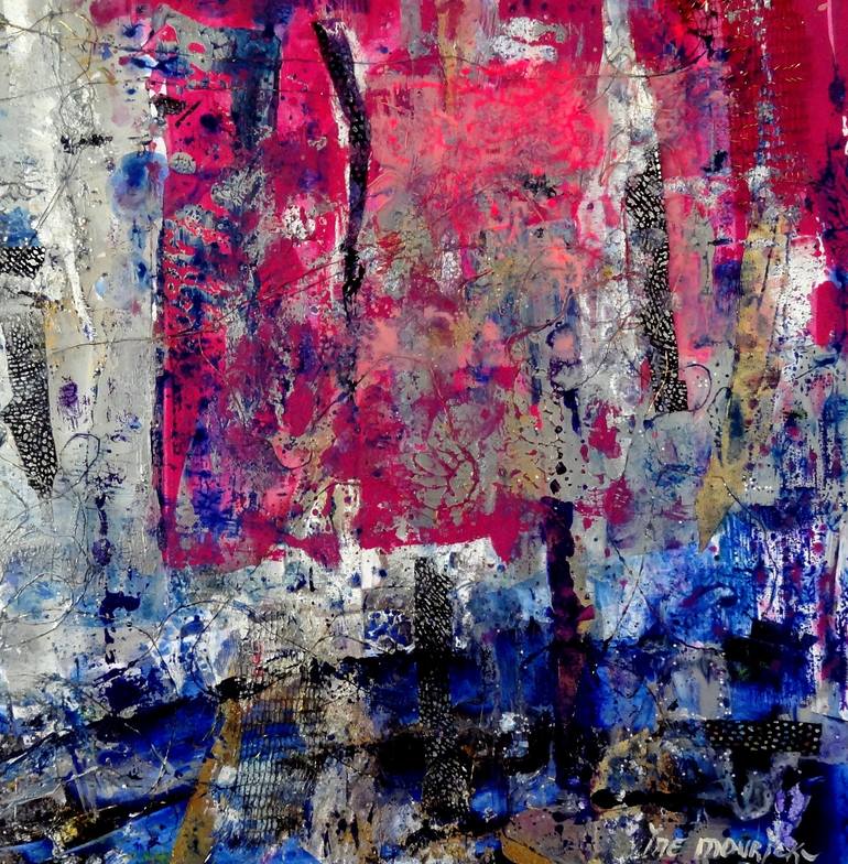 Original Expressionism Abstract Paintings by Inelouise Mourick