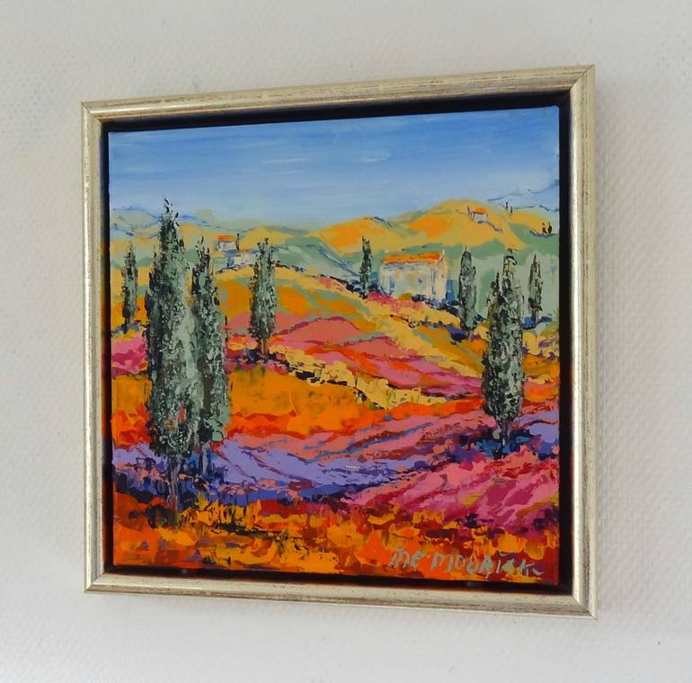 Original Abstract Expressionism Landscape Painting by IneLouise Mourick