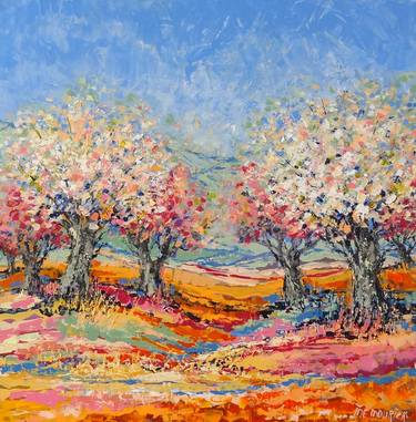 Original Abstract Expressionism Landscape Paintings by IneLouise Mourick