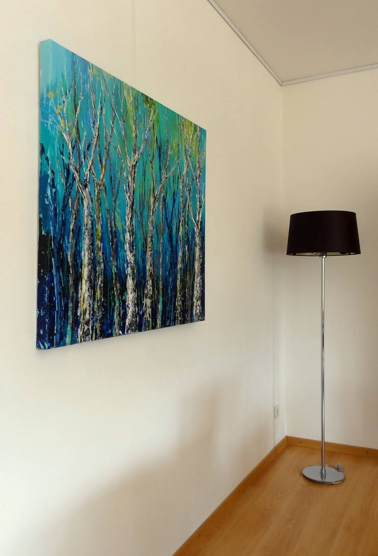 Original Abstract Landscape Painting by Inelouise Mourick