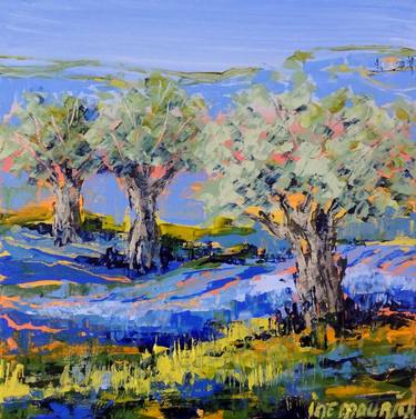 Original Abstract Expressionism Landscape Paintings by IneLouise Mourick