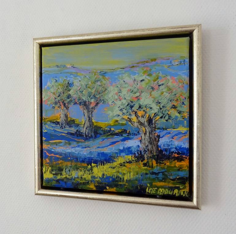 Original Abstract Expressionism Landscape Painting by IneLouise Mourick