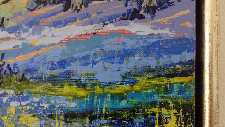 Original Abstract Expressionism Landscape Painting by IneLouise Mourick