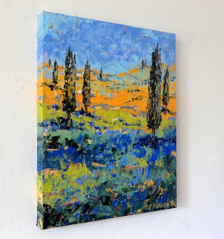 Original Abstract Landscape Painting by IneLouise Mourick