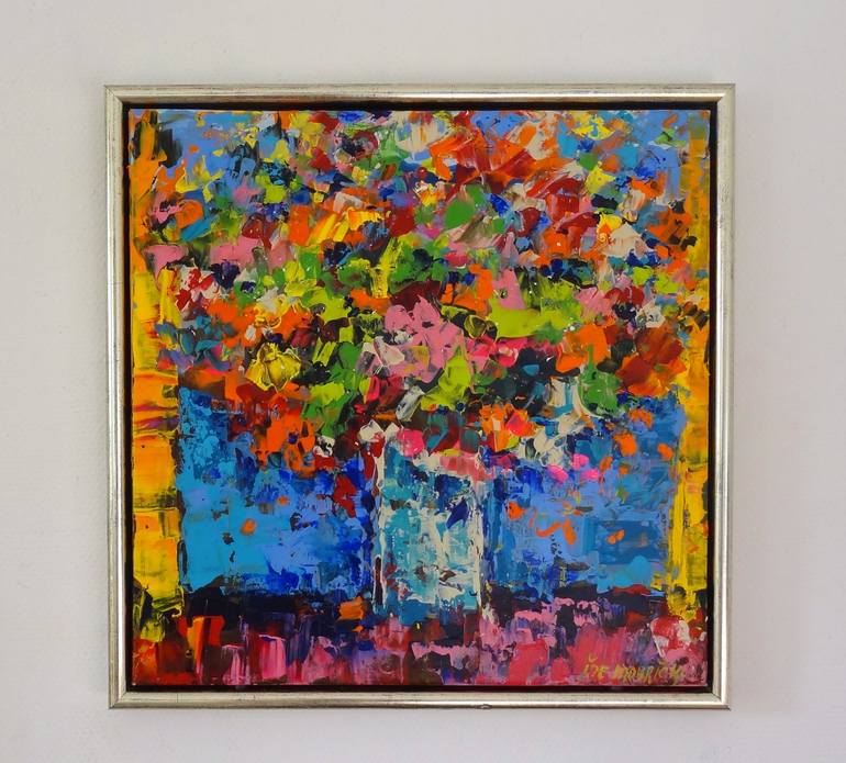 Original Abstract Nature Painting by IneLouise Mourick