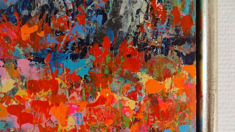 Original Abstract Expressionism Landscape Painting by IneLouise Mourick