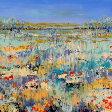 Original Abstract Landscape Paintings by IneLouise Mourick