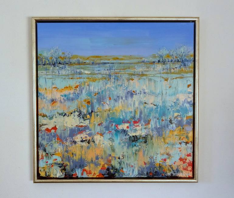 Original Abstract Landscape Painting by IneLouise Mourick