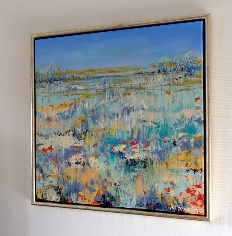 Original Abstract Landscape Painting by IneLouise Mourick