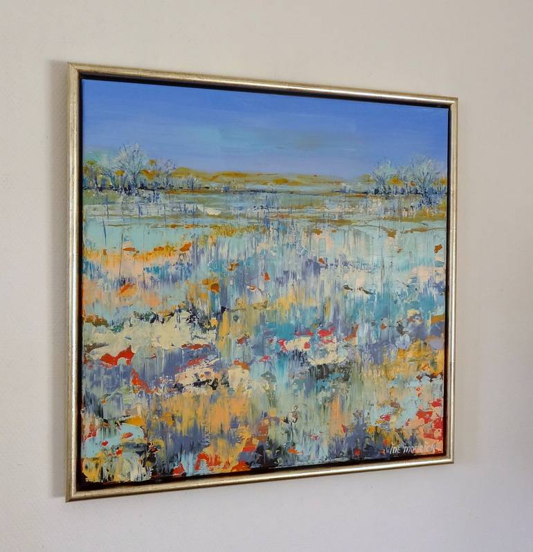 Original Abstract Landscape Painting by IneLouise Mourick