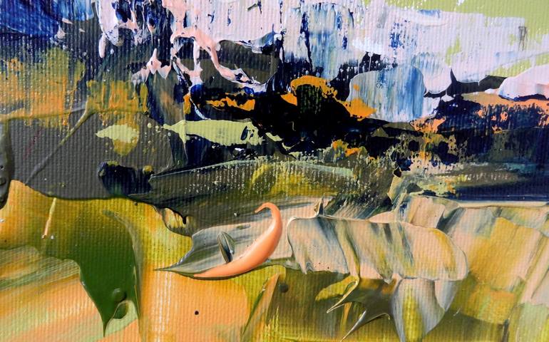 Original Abstract Landscape Painting by IneLouise Mourick