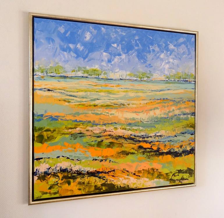 Original Abstract Landscape Painting by IneLouise Mourick