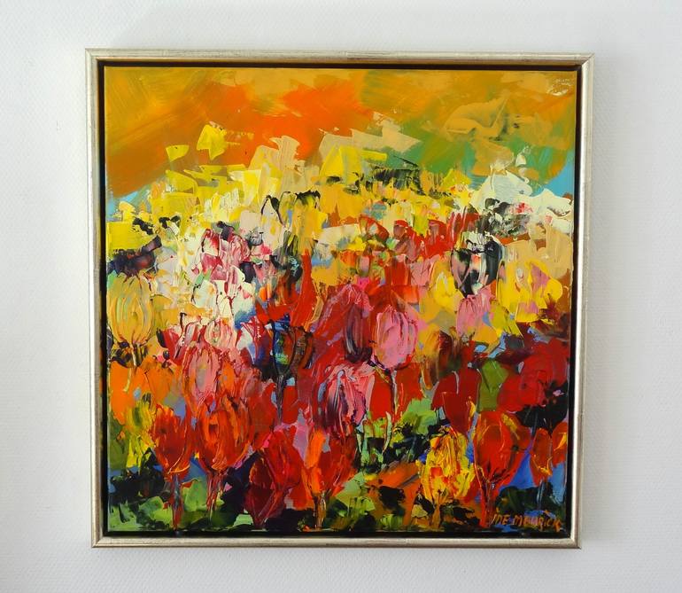 Original Abstract Landscape Painting by IneLouise Mourick