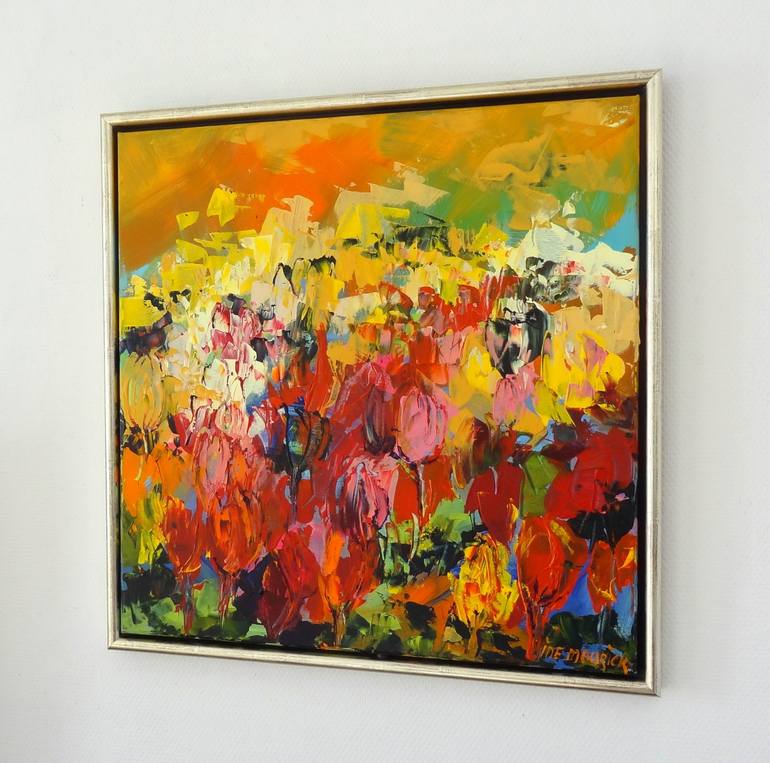 Original Abstract Landscape Painting by IneLouise Mourick