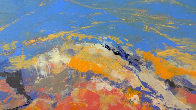 Original Abstract Landscape Painting by Inelouise Mourick