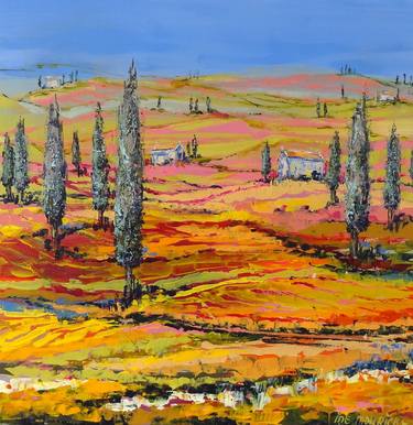 Original Abstract Expressionism Landscape Paintings by IneLouise Mourick