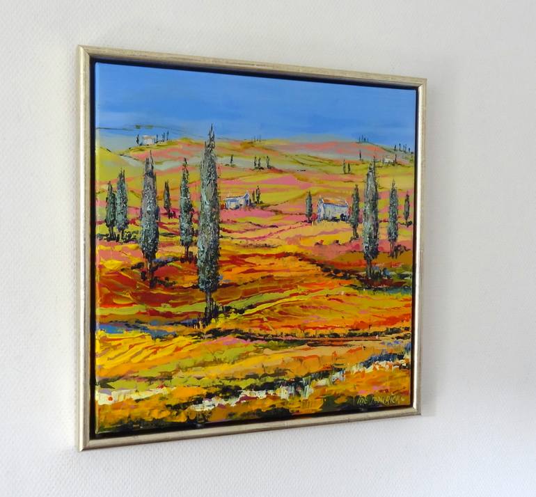 Original Abstract Expressionism Landscape Painting by Inelouise Mourick