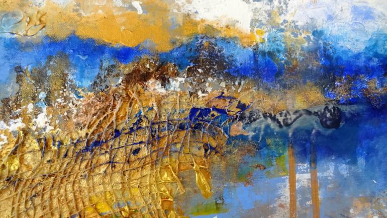 Original Abstract Landscape Painting by Inelouise Mourick