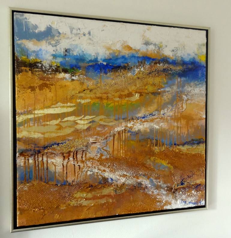 Original Abstract Landscape Painting by Inelouise Mourick