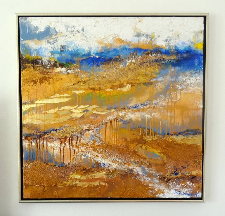 Original Abstract Landscape Painting by Inelouise Mourick