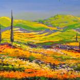 With a view of green hills by IneLouise Mourick