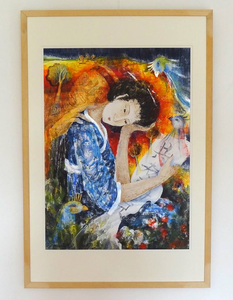 Original Portraiture People Painting by Inelouise Mourick