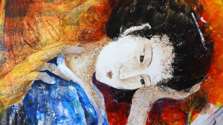 Original Portraiture People Painting by Inelouise Mourick