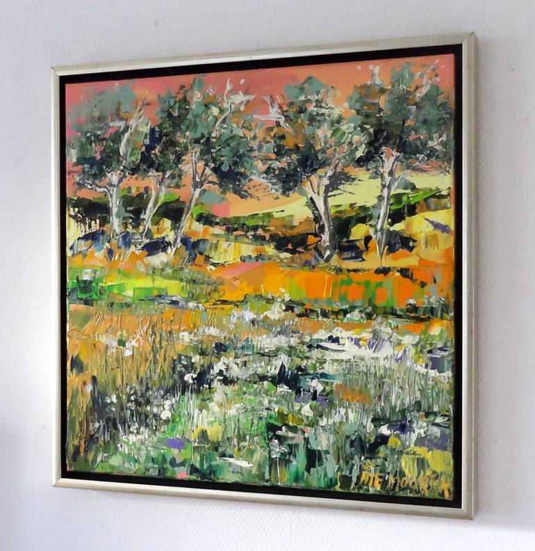 Original Impressionism Landscape Painting by IneLouise Mourick