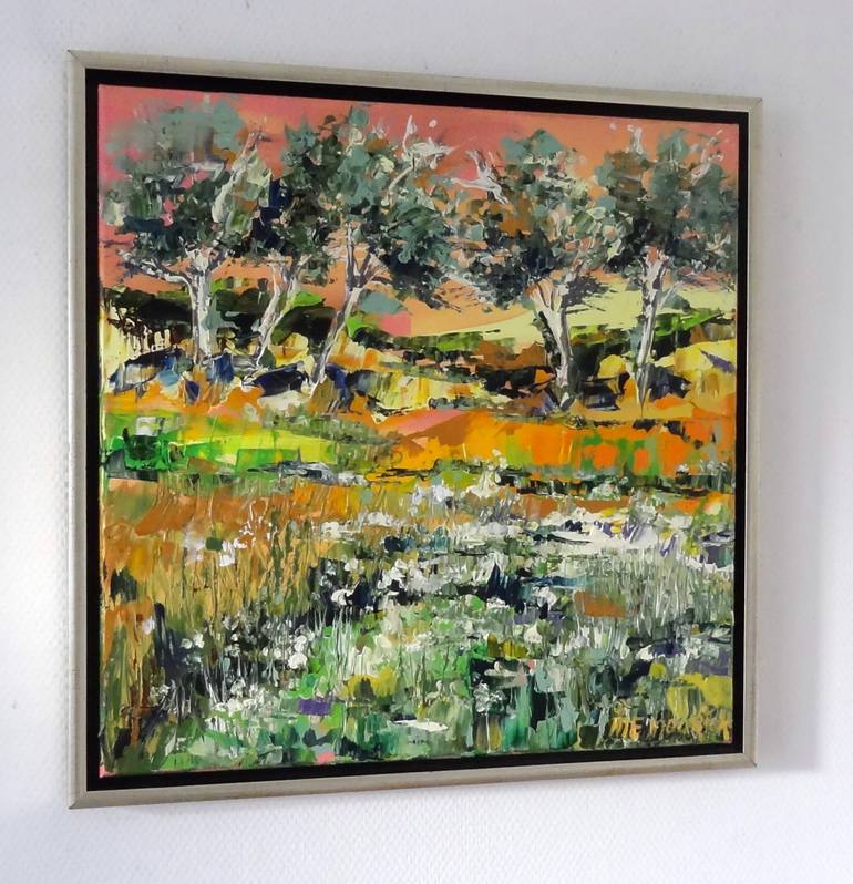 Original Impressionism Landscape Painting by IneLouise Mourick